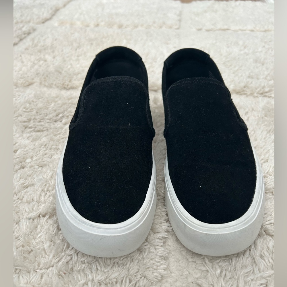 Steve Madden Black Slip-On Sneakers